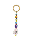 Funky Cloud Bead Keychain