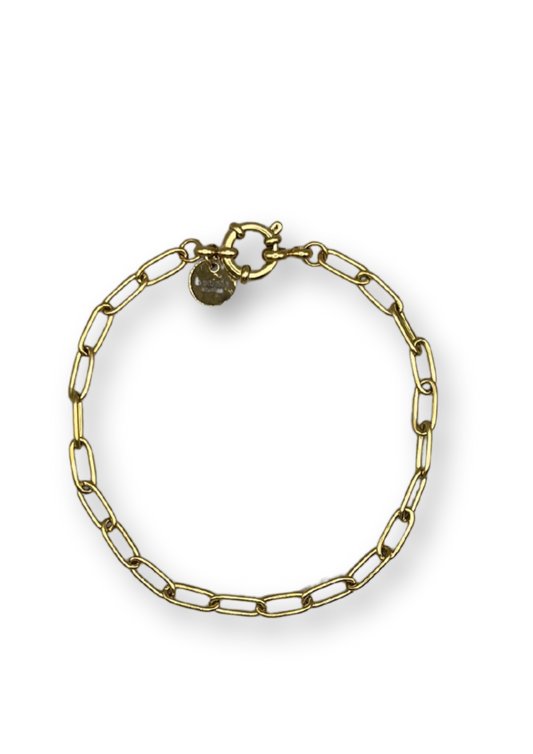 Boyfriend bracelet ~ 14K gold plated stainless steel