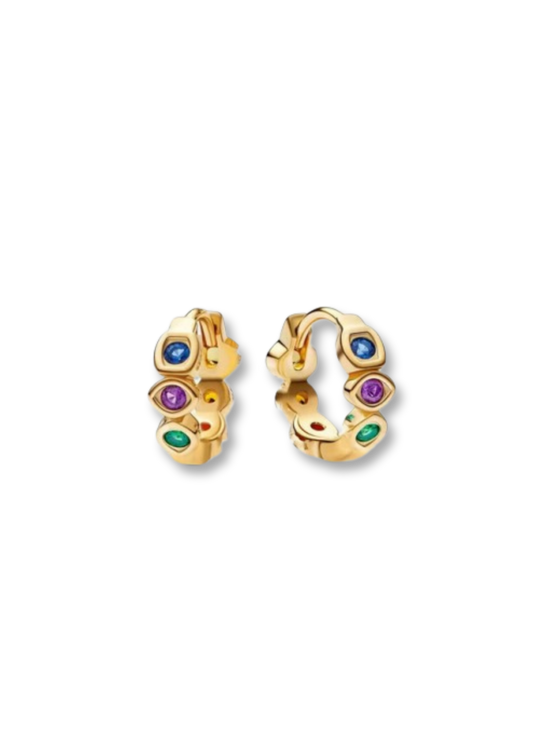Gemstone Hoops