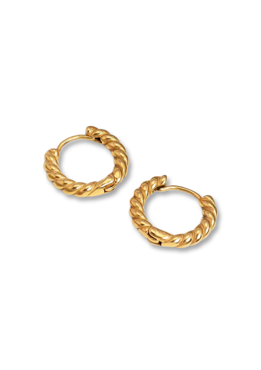 Twisted 18 mm Hoops