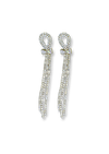 Silver Bow Hoops