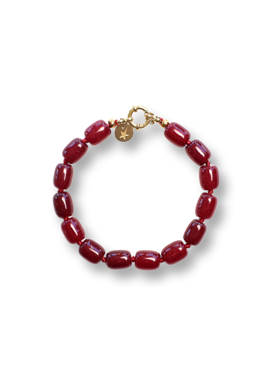 Phil Burgundy Armband