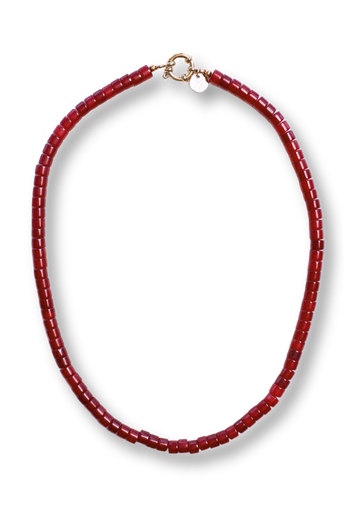 Moos Burgundy Halskette