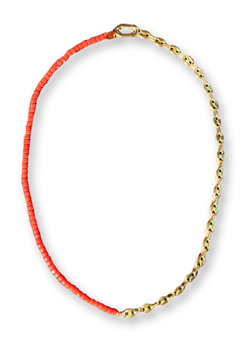 Moos Red Gold Halskette 