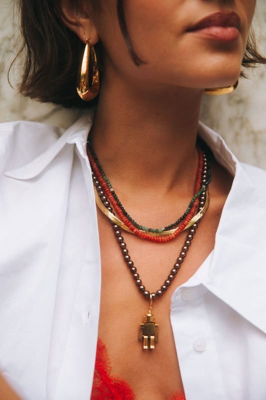 Brown Pearl Necklace