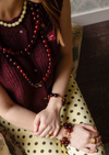 Wilma Burgundy Marble Ketting