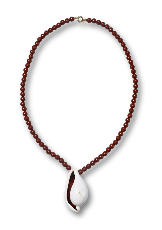 Tiger Shell Brown Necklace