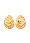 Broken Round Gold Earring