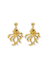 Golden Squid Earrings ~ 2 pc